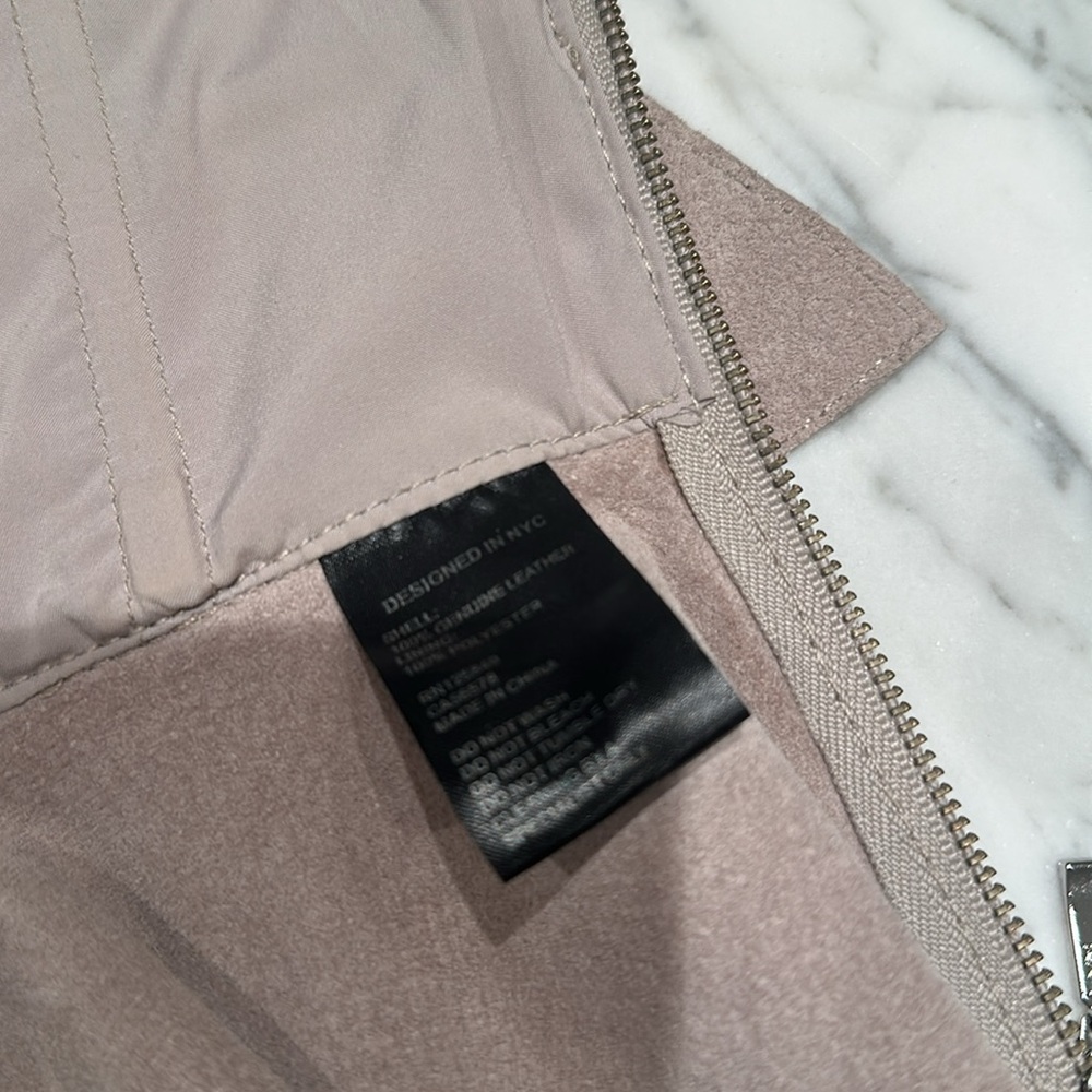 INTERMIX | Tops | Intermix Nora
Suede Top Leather Ruffled Top - Picture 3 of 9